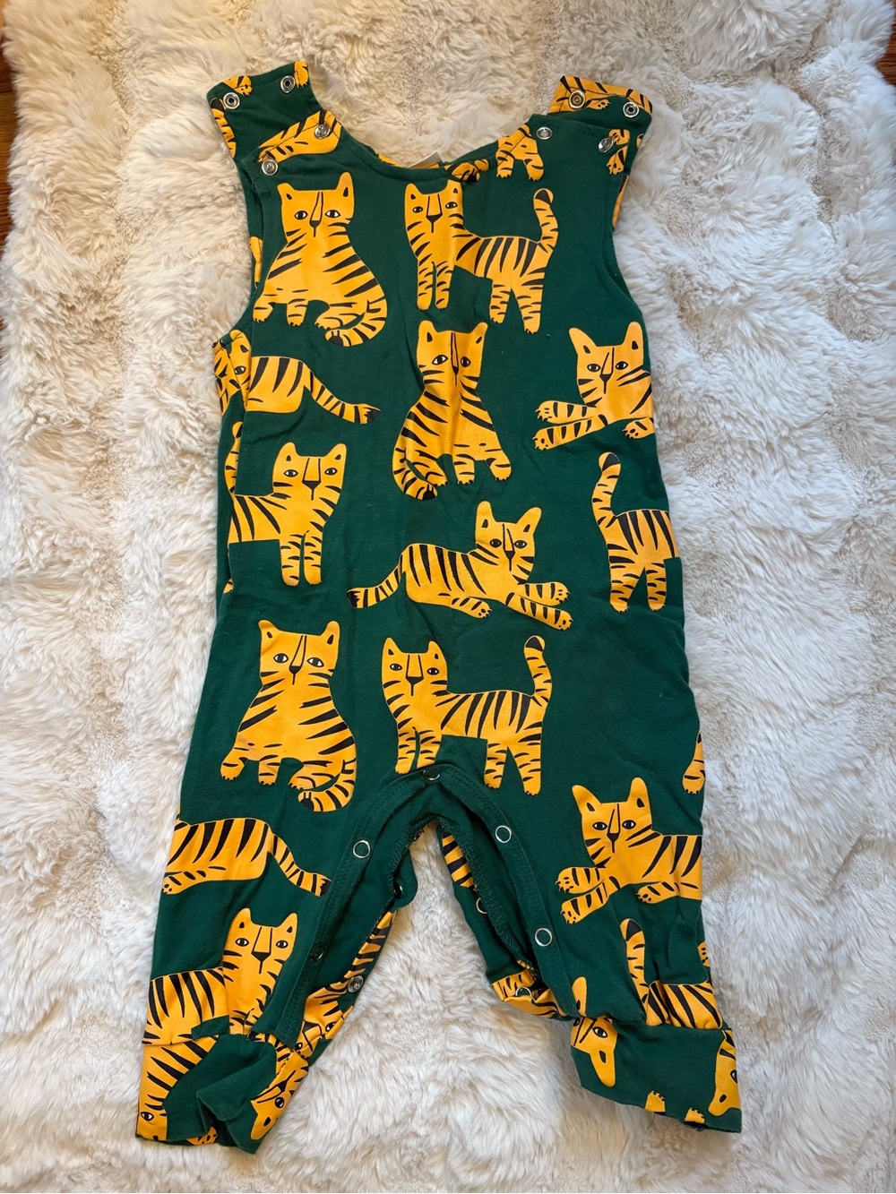 Tiger Print Kids One-Piece Romper